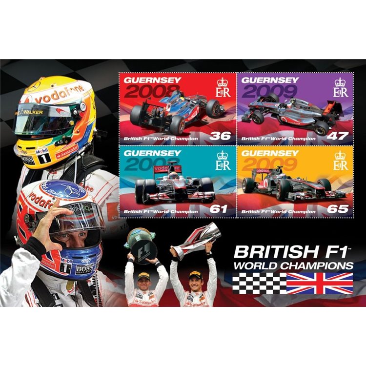 GUERNSEY 2011 F1 Champions 1 s/s MNH**