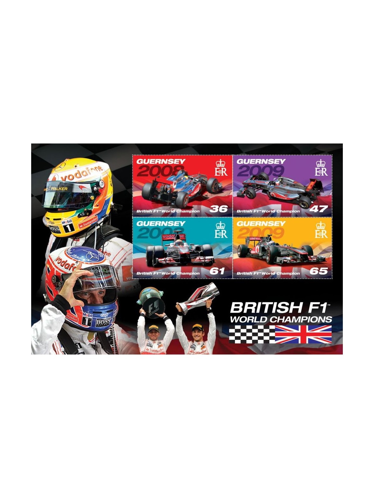 GUERNSEY 2011 F1 Champions 1 s/s MNH**
