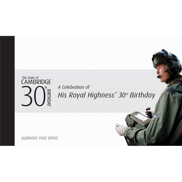 GUERNSEY 2012 HRH The Duke of Cambridge 30th Birthday - Prestige Booklet
