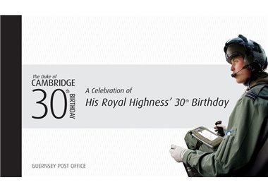 GUERNSEY 2012 HRH The Duke of Cambridge 30th Birthday - Prestige Booklet