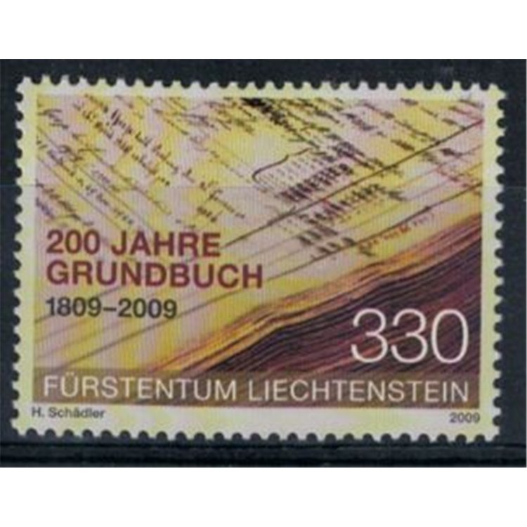LIECHTENSTEIN 2009 Libro fondiario MNH**