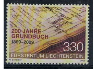 LIECHTENSTEIN 2009 Libro fondiario MNH**