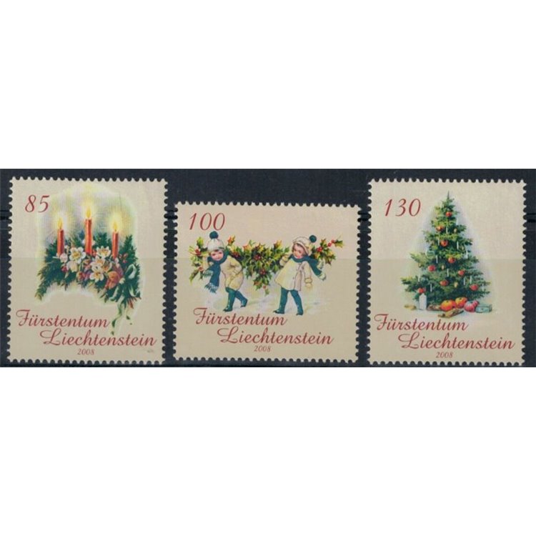 LIECHTENSTEIN 2008 Christmas 3v MNH**