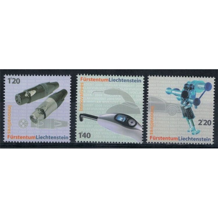 LIECHTENSTEIN 2008 Tecniche innovative 3v MNH**