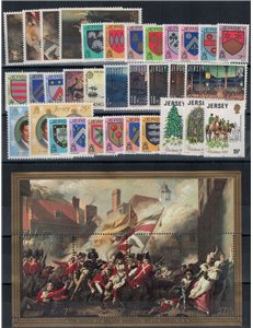 JERSEY 1981 Annata completa 35v + 1 BF MNH**