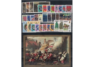 JERSEY 1981 Complete Year 35v + 1 s/s MNH**