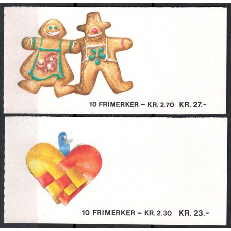 NORWAY 1987 Christmas 20v in 2 booklets MNH**