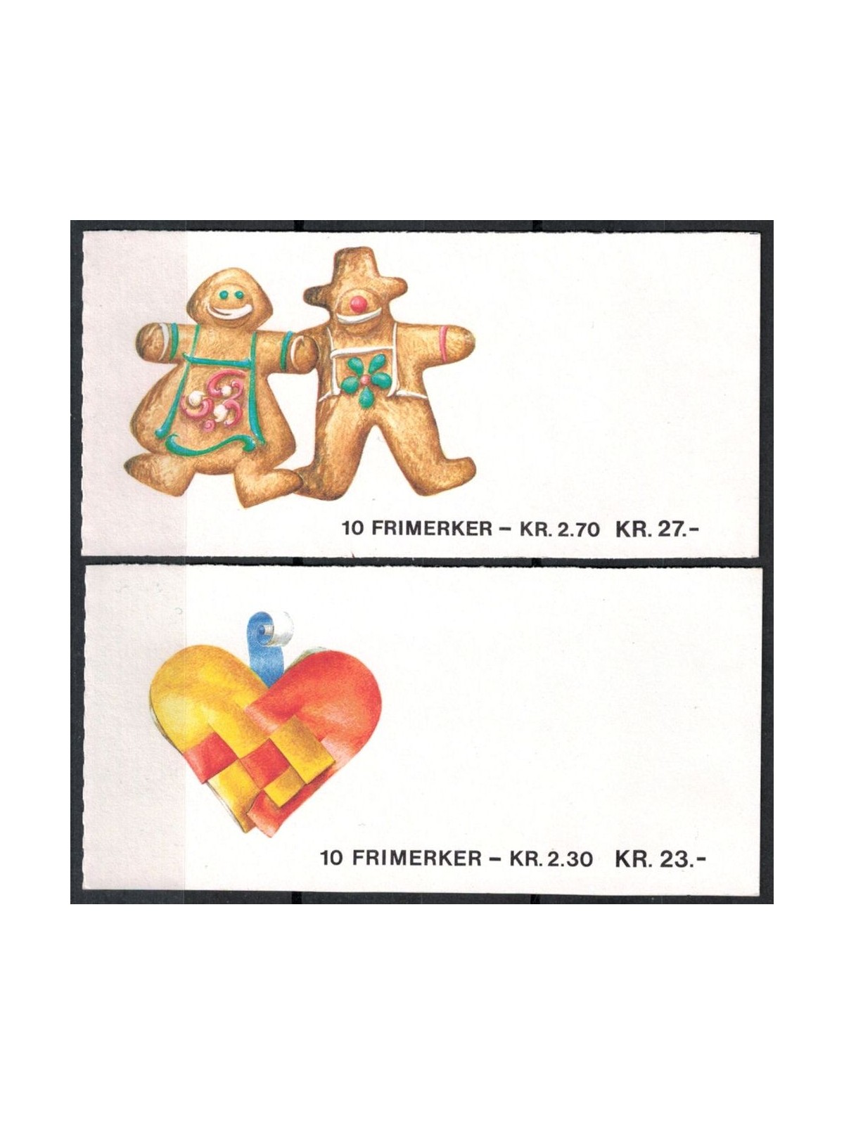 NORWAY 1987 Christmas 20v in 2 booklets MNH**