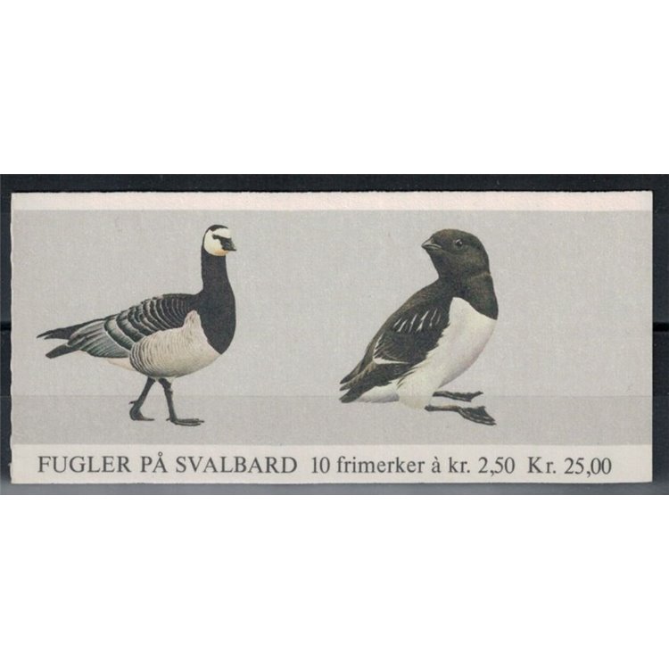 NORWAY 1983 Birds, ordinary set 5x2v in booklet MNH**