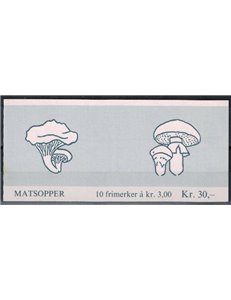 NORVEGIA 1989 Funghi 10v in libretto MNH**