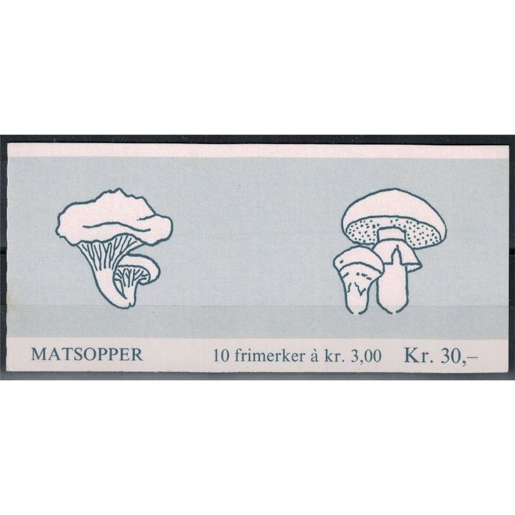 NORWAY 1989 Mushrooms 10v in booklet MNH**