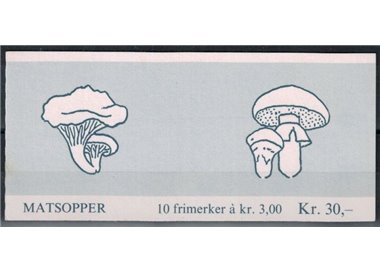 NORWAY 1989 Mushrooms 10v in booklet MNH**