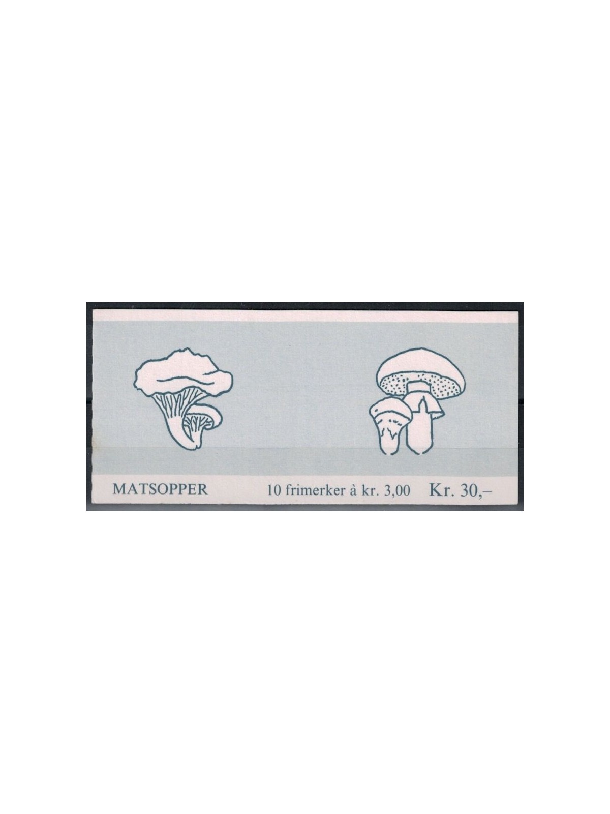 NORWAY 1989 Mushrooms 10v in booklet MNH**