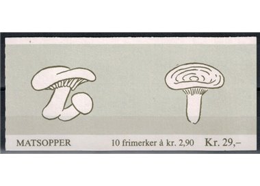 NORWAY 1988 Mushrooms 10v in booklet MNH**