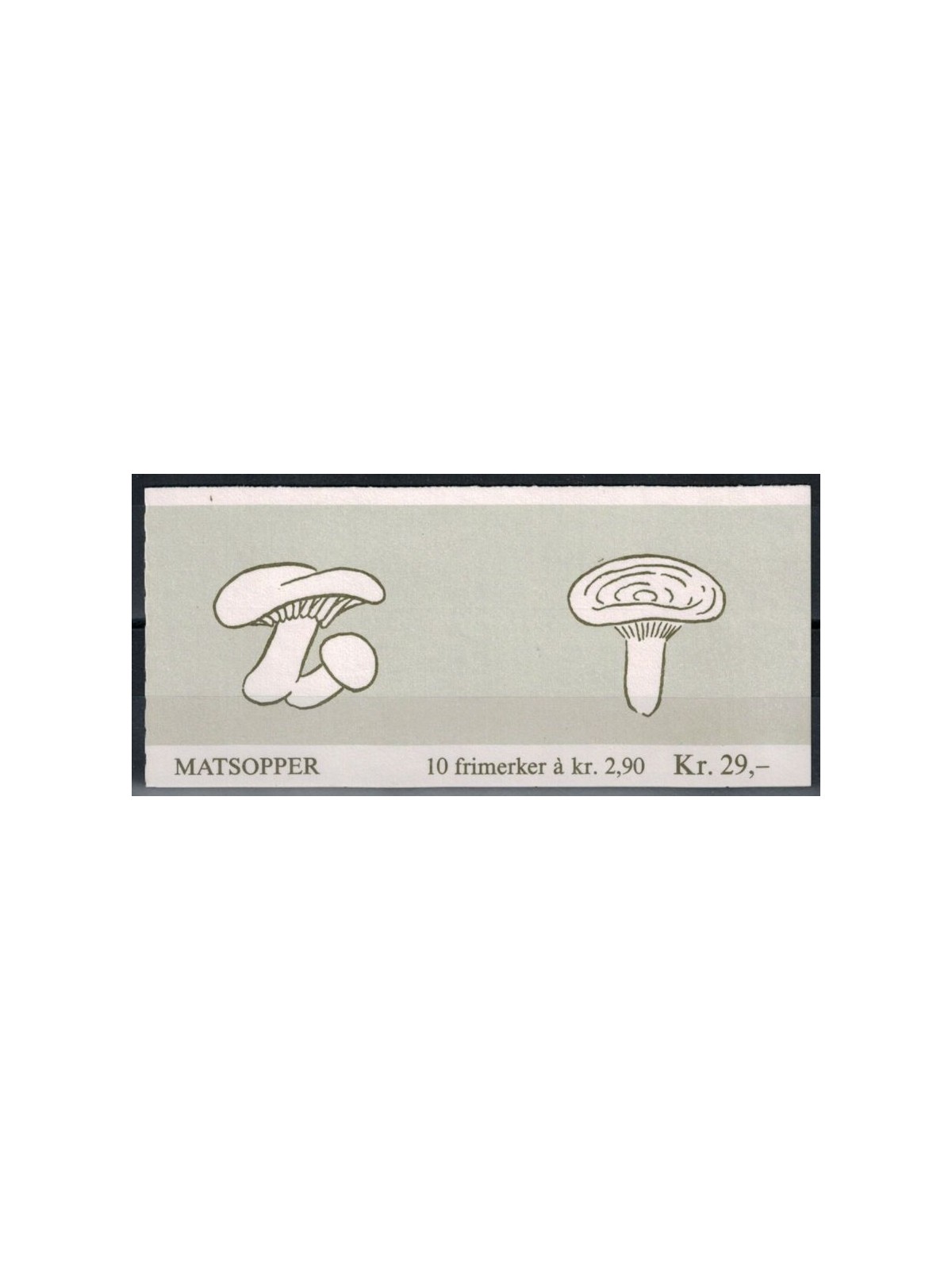 NORWAY 1988 Mushrooms 10v in booklet MNH**