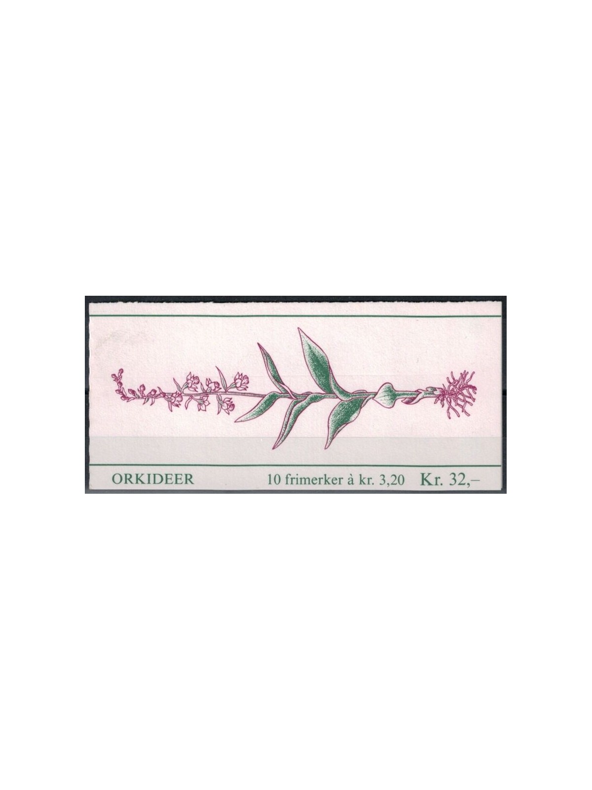 NORWAY 1990 Orchids, definitive set 1 booklet MNH**