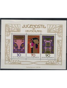 GERMANY BRD 1977 Art Nouveau in Germany 1 s/s MNH**