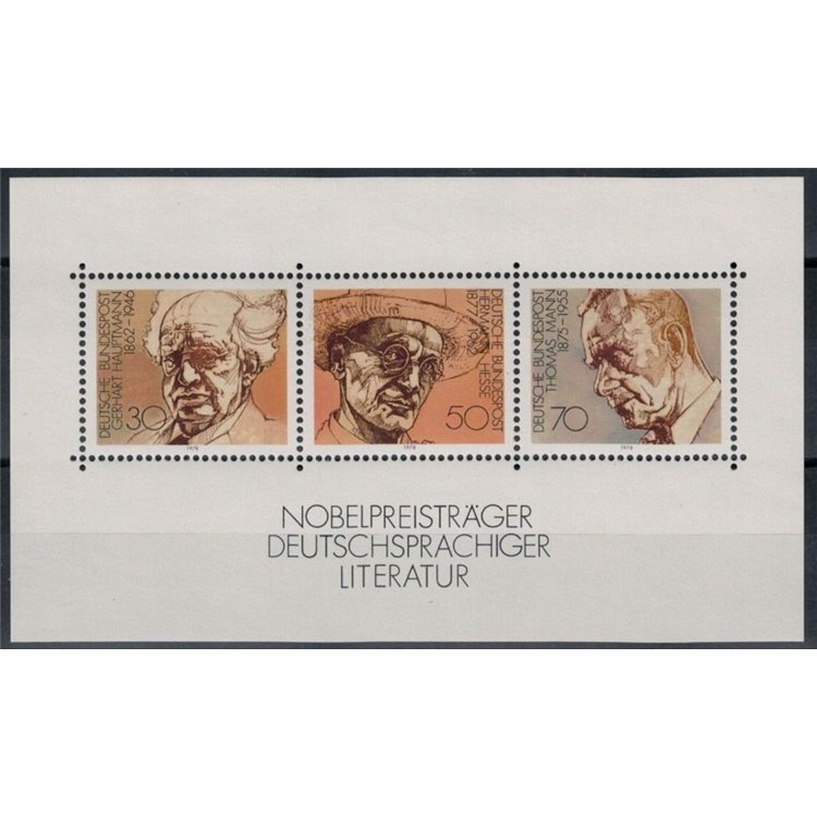 GERMANY BRD 1978 Nobel Prize s/s MNH**