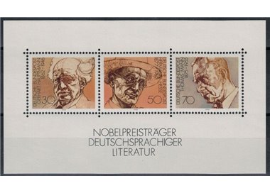 GERMANIA BRD 1978 Premio Nobel BF MNH**