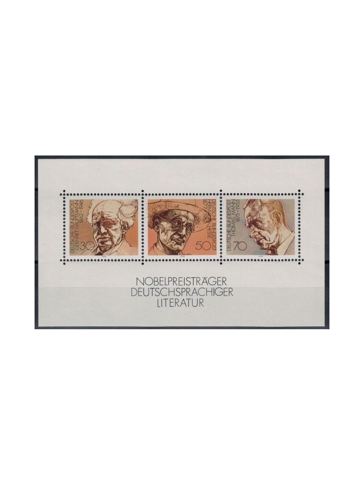 GERMANY BRD 1978 Nobel Prize s/s MNH**