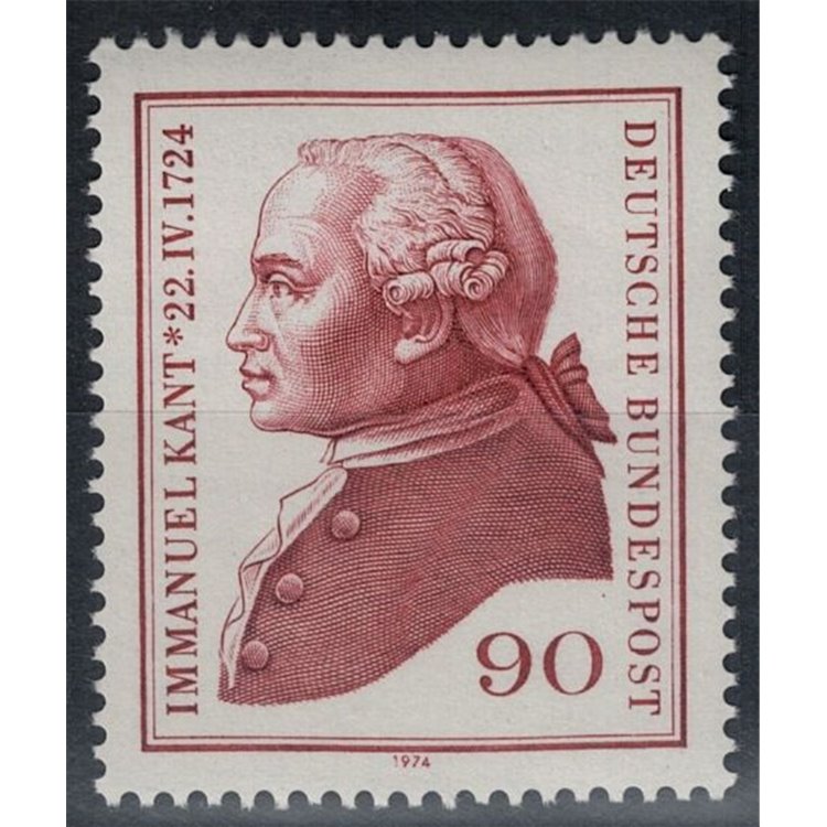 GERMANY BRD 1974 Immanuel Kant 1v MNH**