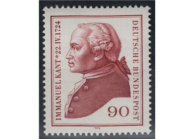 GERMANIA BRD 1974 Immanuel Kant 1v MNH**