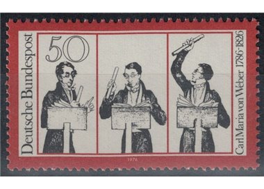 GERMANY BRD 1976 Carl Maria von Weber 1v MNH**