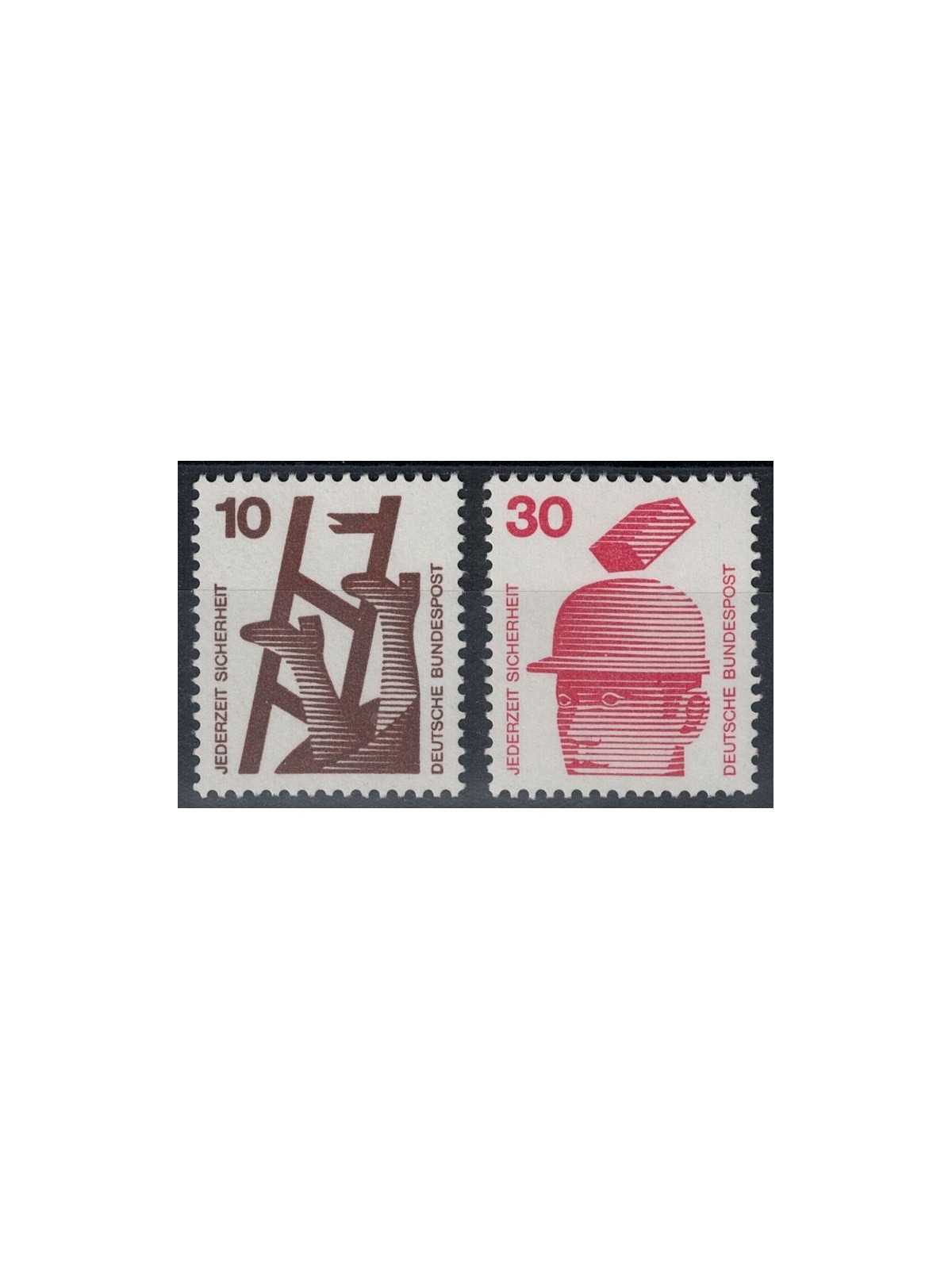 GERMANIA BRD 1972 Prevenzione degli infortuni 2v MNH**