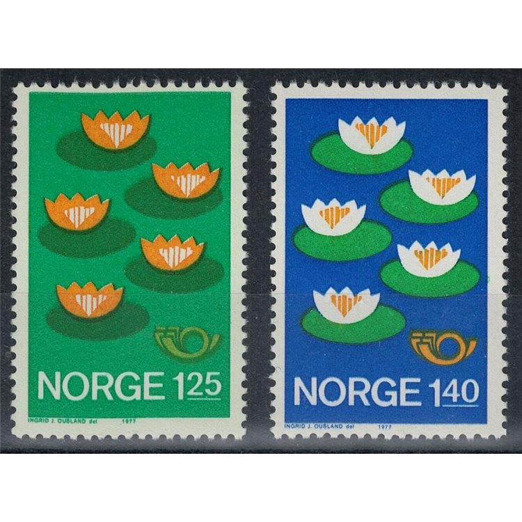 NORVEGIA 1977 Norden, Consiglio nordico 2v MNH**