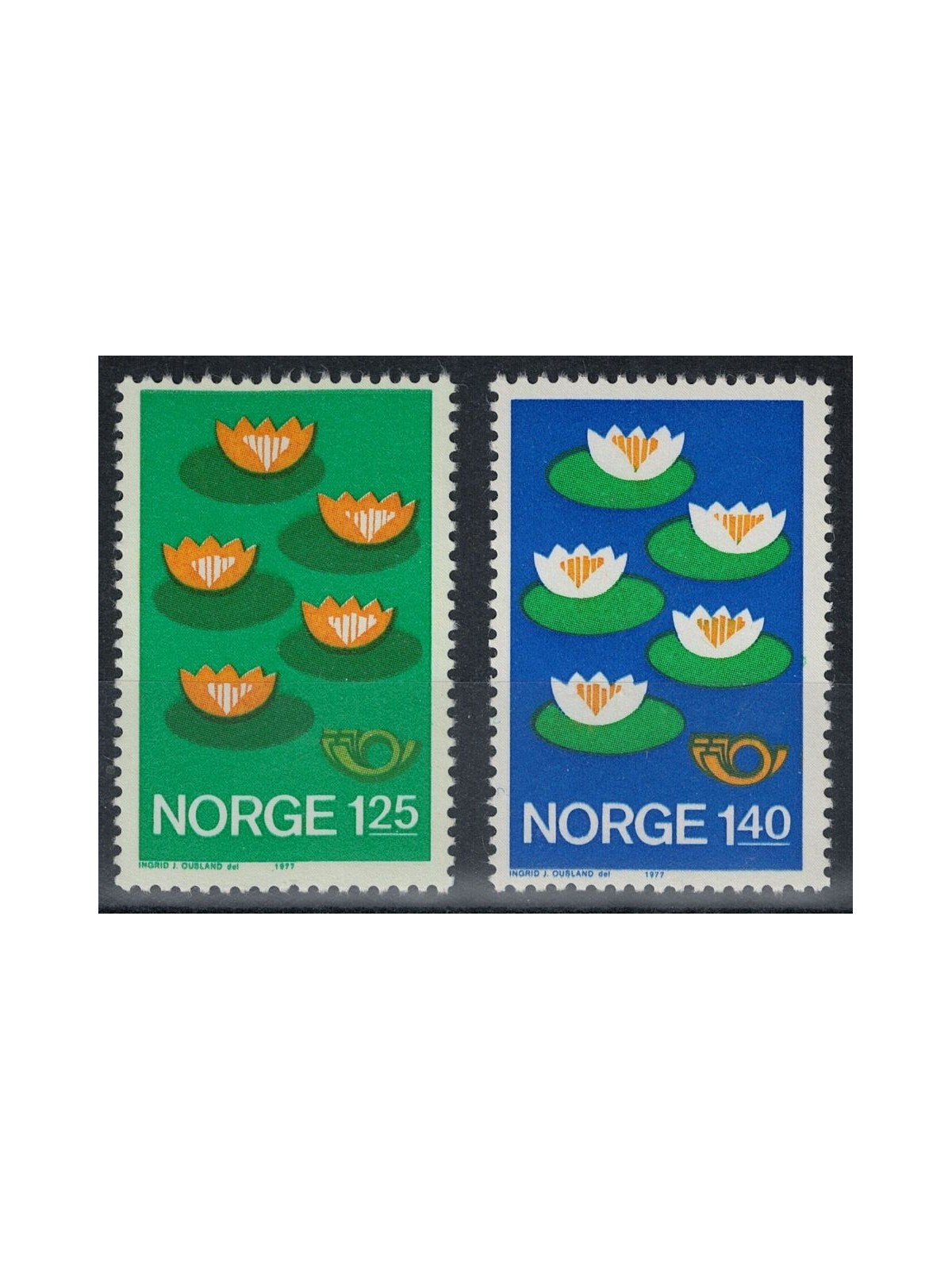 NORVEGIA 1977 Norden, Consiglio nordico 2v MNH**