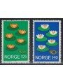 NORVEGIA 1977 Norden, Consiglio nordico 2v MNH**