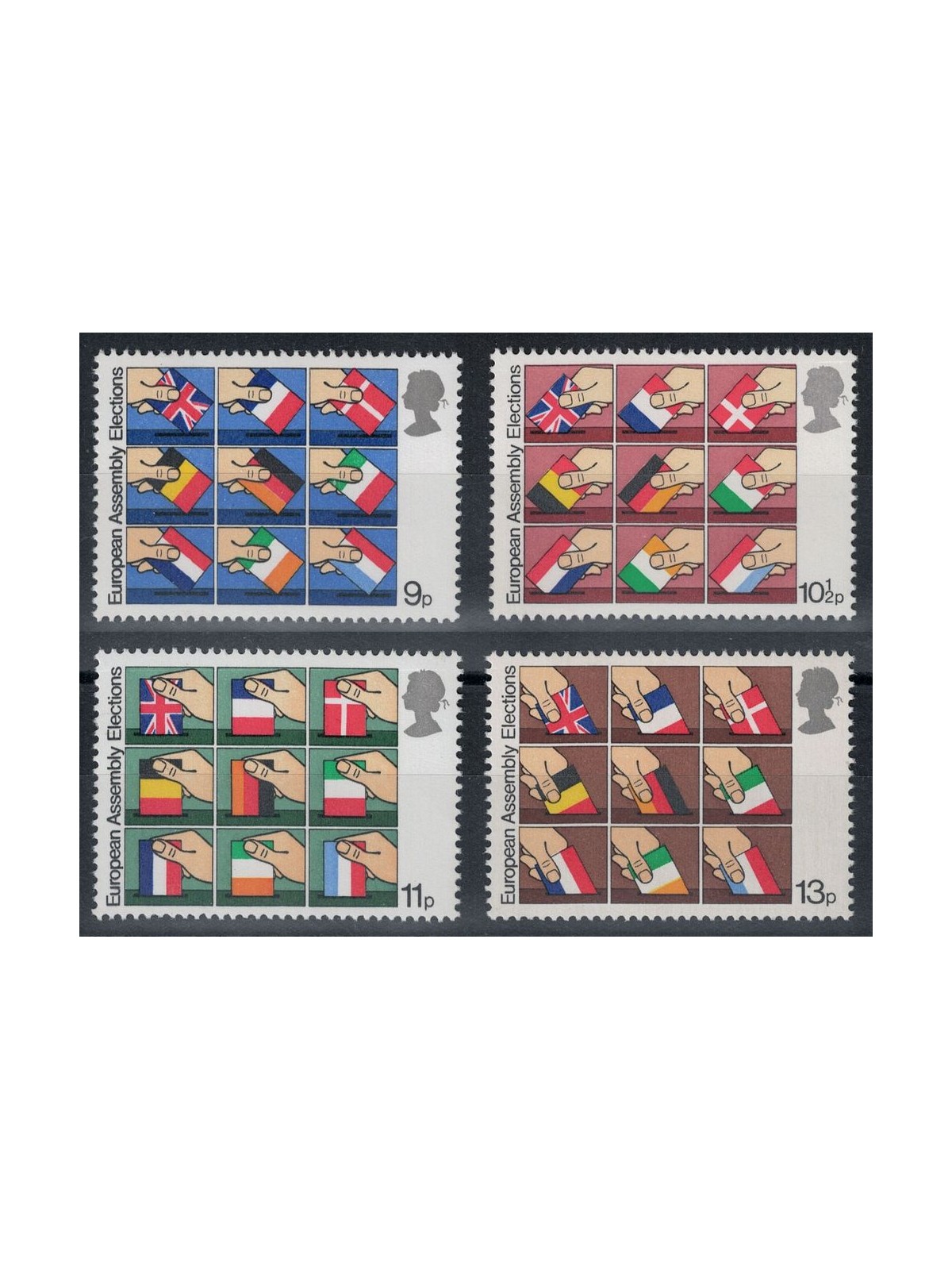 GRAN BRETAGNA 1979 Elezioni del Parlamento Europeo 4v MNH**