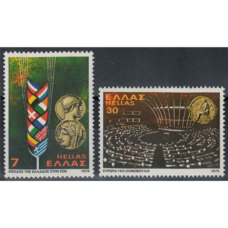 GREECE 1979 European Parliament Elections 2v MNH**