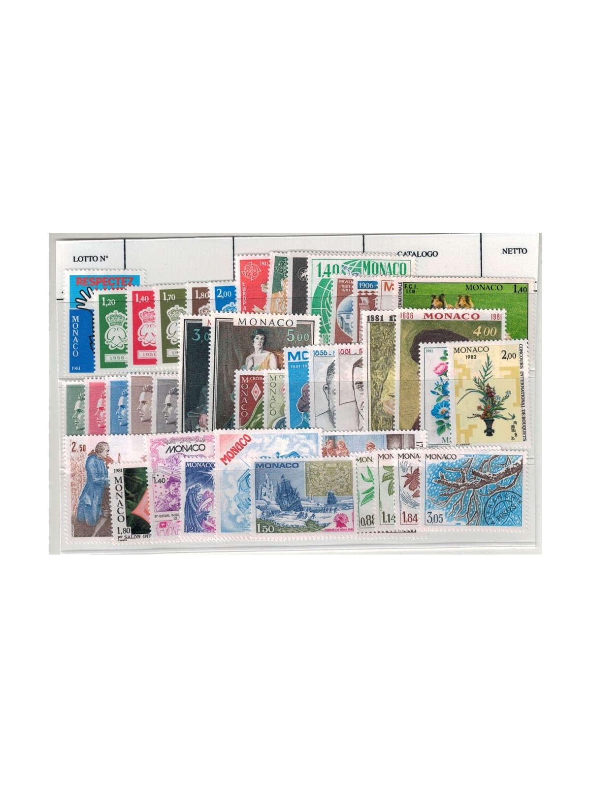 MONACO 1981 Complete Year 42v MNH**