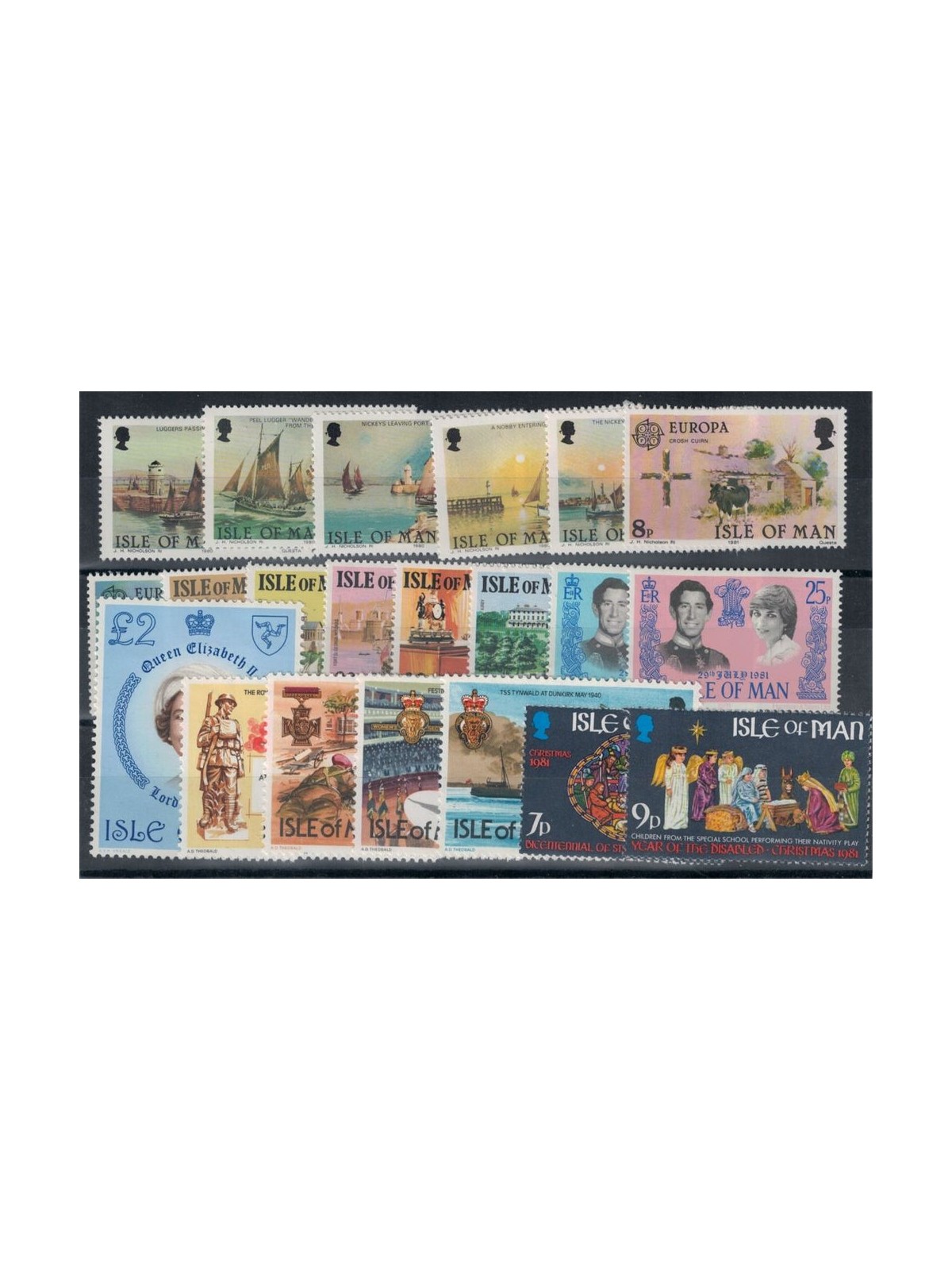 MAN 1981 Annata Completa no BF 21v MNH**