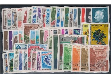 MONACO 1978 Annata completa 53v + 2 BF MNH**