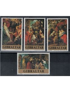 GIBRALTAR 1977 Christmas 4v MNH**