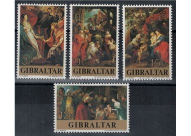 GIBILTERRA 1977 Natale 4v MNH**