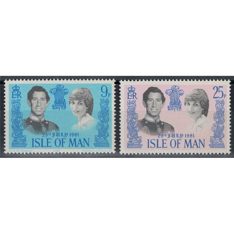 MAN 1981 Royal Wedding 2v MNH**