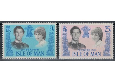 MAN 1981 Royal Wedding 2v MNH**
