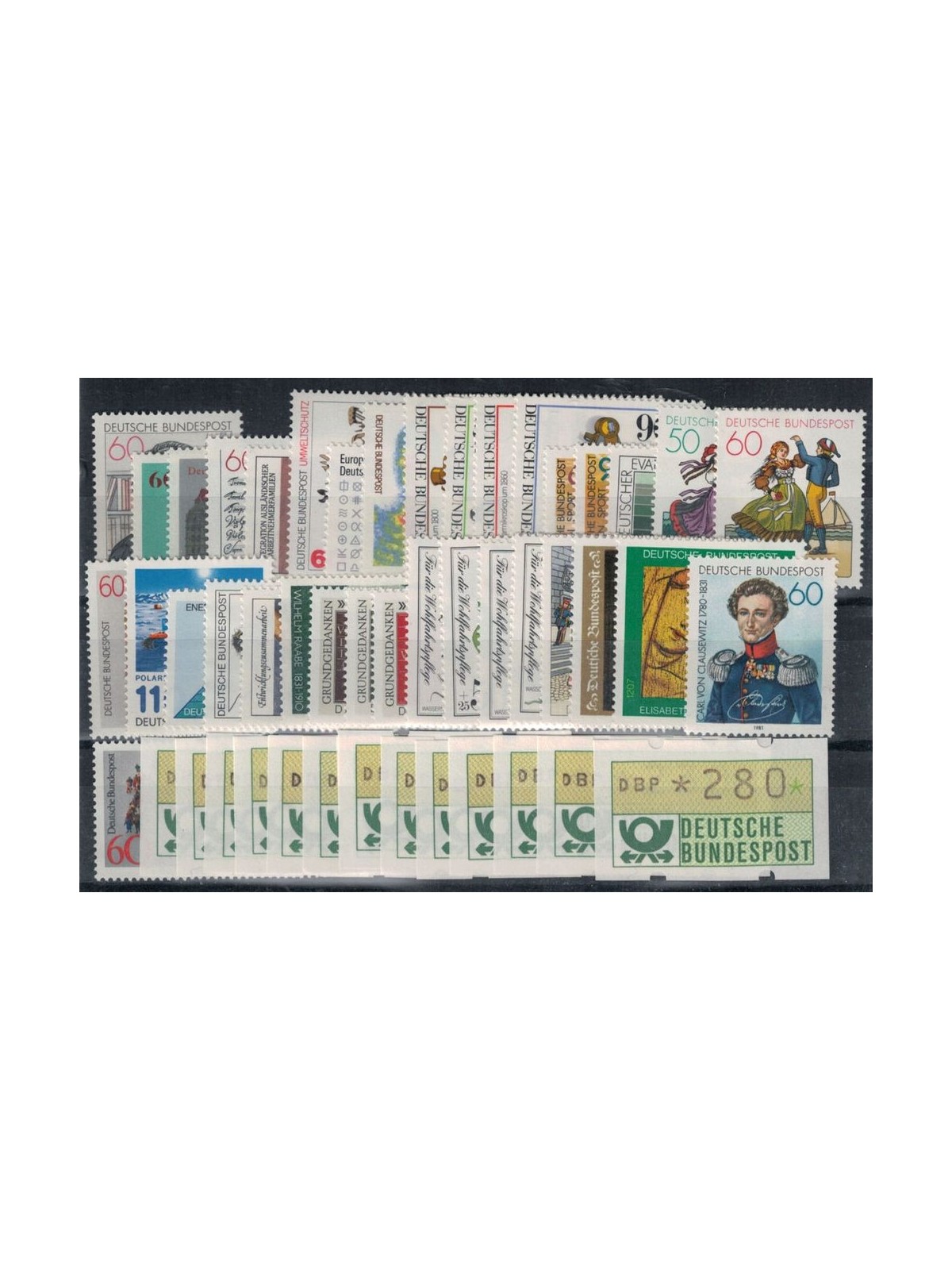 GERMANIA BRD 1981 Annata Completa 50v MNH**