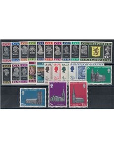 GUERNSEY 1971 Complete vintage 23v MNH**