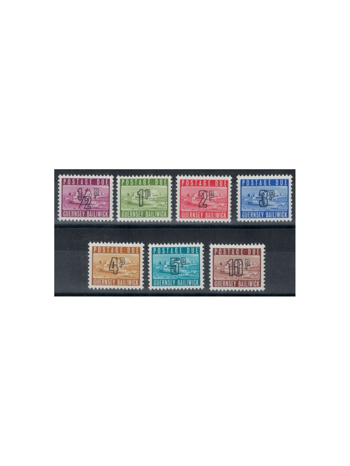 GUERNSEY 1971 Segnatasse 7v MNH**