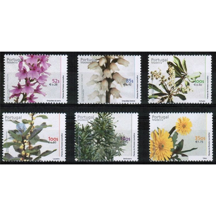MADEIRA 2000 Flora of the Laurissilva Forest 6v MNH**