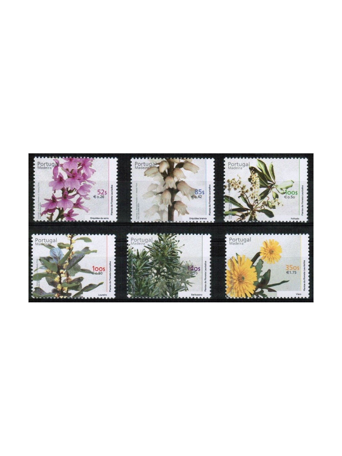 MADEIRA 2000 Flora of the Laurissilva Forest 6v MNH**