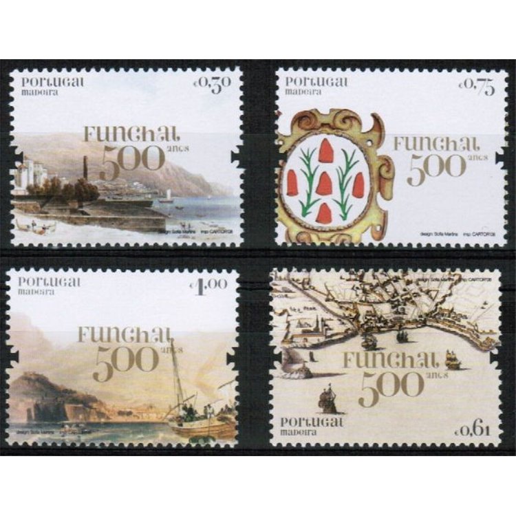 MADERA 2008 5° centenario Funchal 4v MNH**
