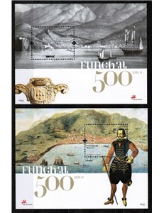 MADERA 2008 5° centenario Funchal 2 BF MNH**