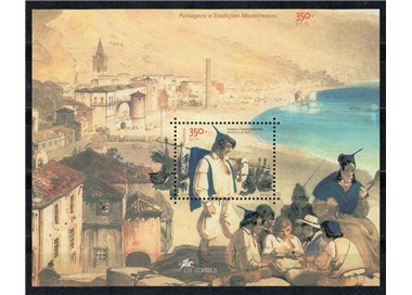 MADERA 2001 Paesaggi e tradizioni 1 BF MNH**