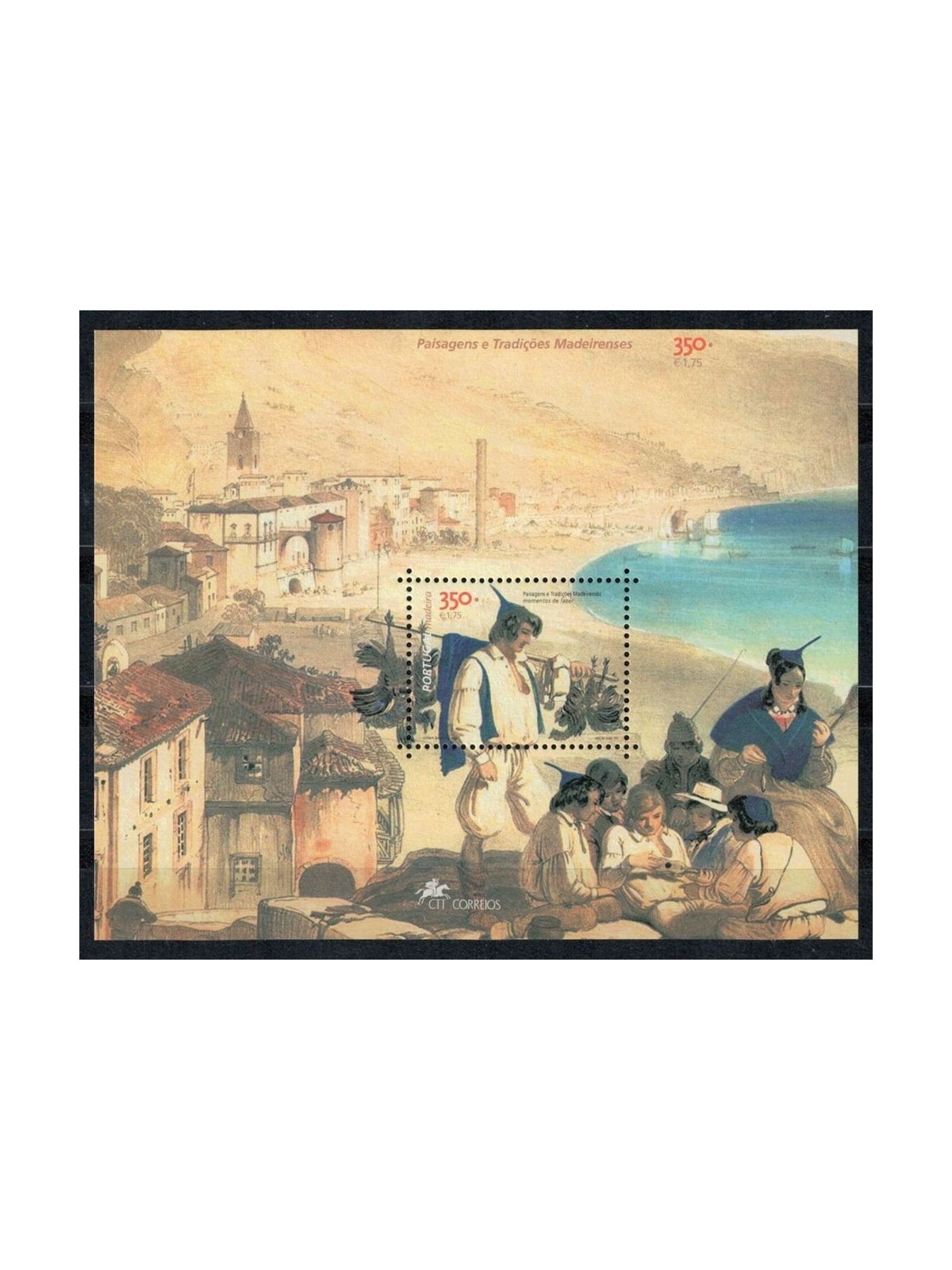 MADERA 2001 Paesaggi e tradizioni 1 BF MNH**