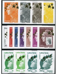 FRANCIA 2012 Maxi Marianne de Beaujard Etoile d'Or 15v MNH**